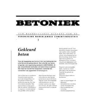 Gekleurd beton