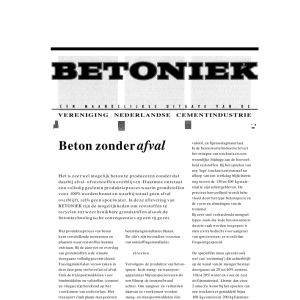 Beton zonder afval