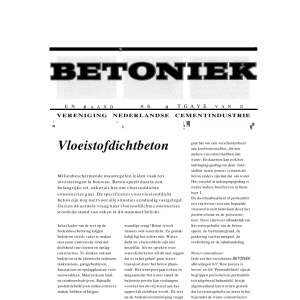 Vloeistofdicht beton