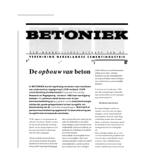 De opbouw van beton