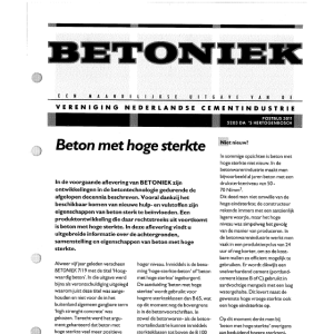 Beton met hoge sterkte