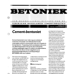 Cement-bentoniet