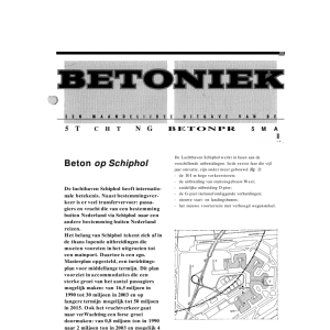 Beton op Schiphol