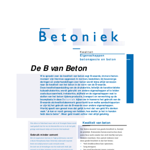 De B van Beton