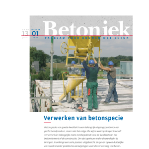 Verwerken van betonspecie