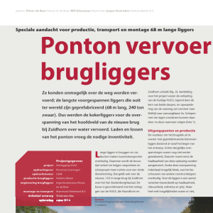 Ponton vervoert recordlange brugliggers