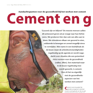 Cement en gezondheid