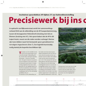 Precisiewerk bij inschuiven spoordek