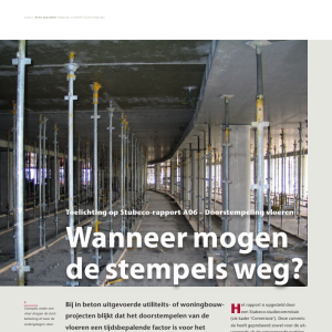 Wanneer mogen de stempels weg?