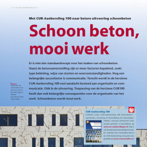 Schoon beton, mooi werk