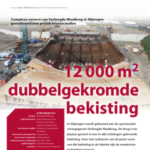 12 000 m2 dubbelgekromde bekisting