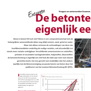 Examen Betontechnoloog BV 2013-2014