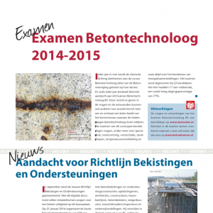 Examen Betontechnoloog BV 2014-2015