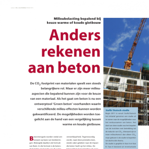 Anders rekenen aan beton