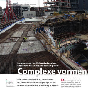 Complexe vormen ter plaatse gestort