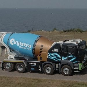 Wereldprimeur: Volledig elektrische betonmixer